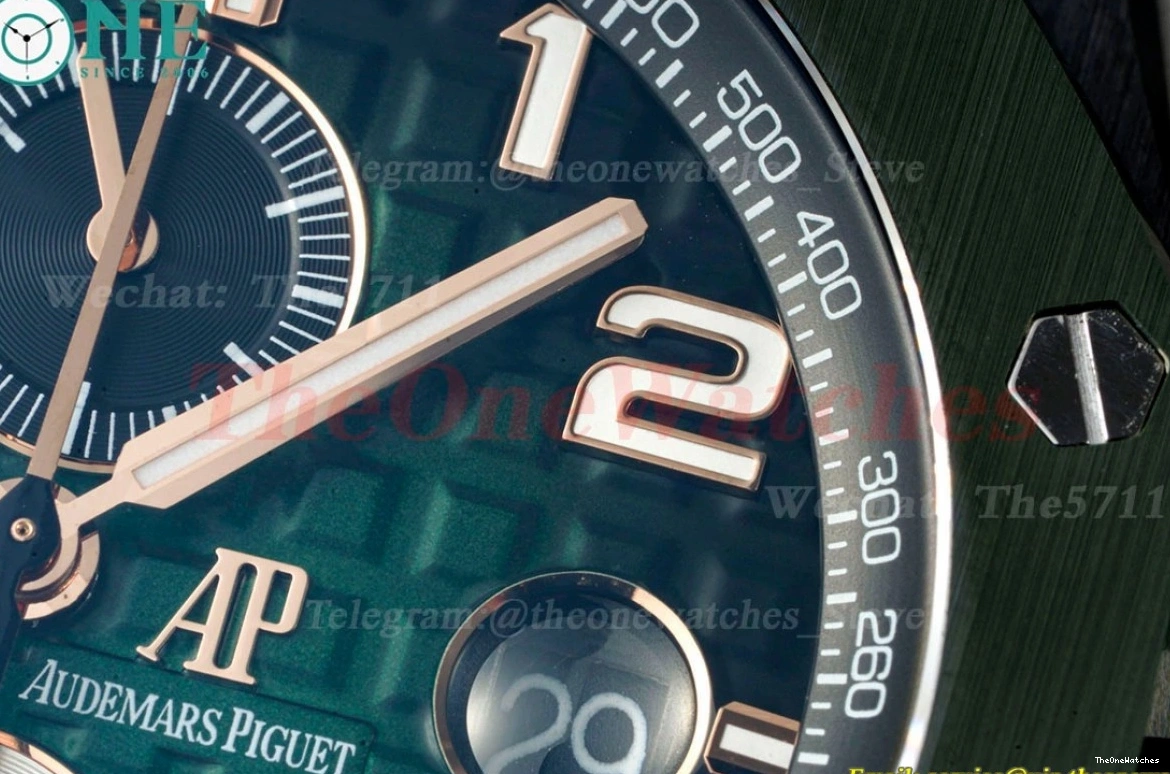 Ceramic Green A3126 2020 44mm Royal Offshore Oak RSF Dial RU 0411